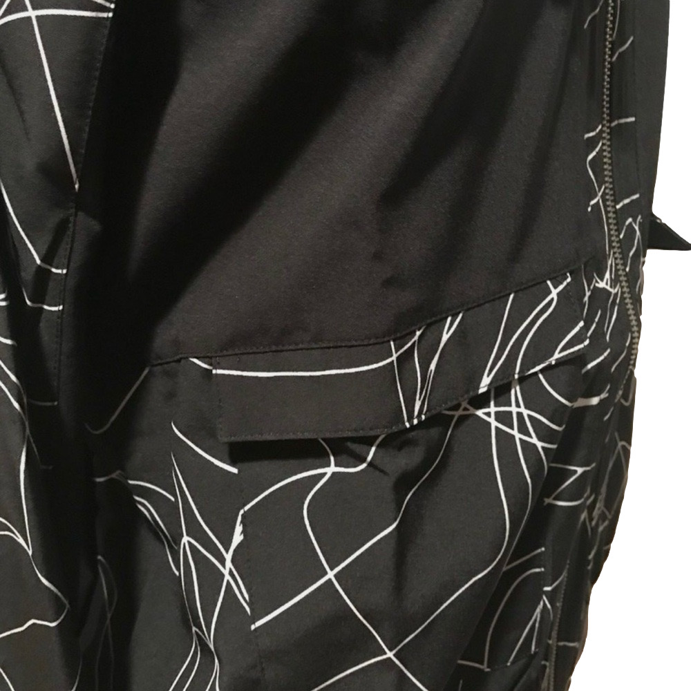 Fabletics Women’s Jiae Black & White Jacket Stretchy Full Zip Hooded Size Large - Picture 6 of 6